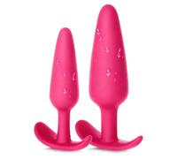 2 Pièces Sextoy Anal Pour Femme Homme Couple Débutant, Pour Découverte et Exploration en Toute Simplicité entre Adultes, rouge