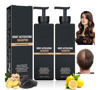 2 Pièces Shampoing Pousse Cheveux Très Rapide, Root Activator Shampoo, Shampooing Contre la Perte de Cheveux, Anti Chute Shampoing Activateur de Racines Pousse Cheveux for Men Women, Hair Shampoo