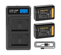 2 pièces Shentec NP-FW50 Batterie Compatible avec Sony a6500 a6300 a6000 a7s a7 a7s a7s II a5100 a5000 a3000 a7r a7r a7 II NEX série 3/5/7