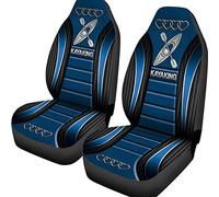 2 Pièces Siège Avant Housses Lavable Housse Couverture Couvre Sieges Durable Housses De Siège De Voiture Avant Universel pour Camionnettes Camion SUV Kayak Ad Cœur Bleu