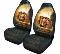 2 Pièces Siège Avant Housses Machine Housse Couverture Couvre Sieges Élastiques Housses De Siège De Voiture Avant Universel pour Berlines Voitures SUV Cheval, Où Que Tu Ailles, J'Irai.