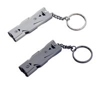 2 Pièces Sifflet de Survie, Sifflet D'urgence, Sifflet de Signalisation, pour les Activités de Plein air Comme L'école, le Camping, la Pêche, les Urgences Vitales et D'autres Activités (2 Couleurs)