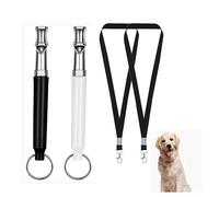 2 Pièces Sifflet Ultrason Chien,Sifflet Chien Rappel,Recall Whistles Sifflet Anti Aboiement,Dog Whistle,Animaux De Compagnie Haute Fréquence Contre Les Aboiements,for Dogs Entraîneurs (Blanc)