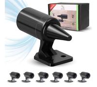 (2 Pieces) Sifflets de cerf Avertissement de la Faune sifflet Ultrason Anti gibier pour Voitures, véhicules, Motos, Noir Ultrasonique Cerf Attention