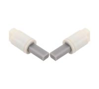 2 Pièces Silencieux Coussinets en Plastique 24mm Gauche et Droit | Installation Facile pour Réparations de Salle de Bain, Compatible Charnières de Siège et Abattants Wc