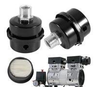 2 Pièces Silencieux pour Compresseur d'Air, 3/8"16mm Compresseurs d'Air Silencieux Filtre Compresseur d'Air,pour Utiliser dans l'Entrée du Compresseur d'Air et Bloquer la Poussière Réduire le Noise