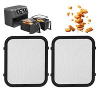 2 Pièces Silicone Grille Anti Eclaboussure, Silicone Air Fryer Accessoires Anti Eclaboussure Airfryer pour Ninja Air Fryer AF400 AF451, Réutilisable, pour Prévient Eclaboussures Graisse