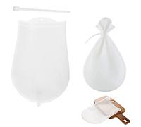 2 Pièces Silicone Sac Pétrissage, Sac à Pétrir, Sac de Pétrissage de Farine de Silicone, pour Pain, Viennoiseries, Gâteaux, Biscuits, Charcuterie, Charcuterie, Pizza, Tortillas, Purée