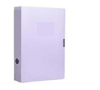 2 pièces Simple épaissi A4 dossier couleur PP papier boîte de rangement porte-documents bureau Pour Fournitures(Purple)