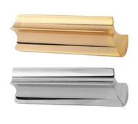 2 Pièces Slide de Guitare Métal Portable à Double Barre | Format Compact, Deux Pièces Incluses, Prise en Main Rapide, pour Guitare Électrique et Hawaïenne