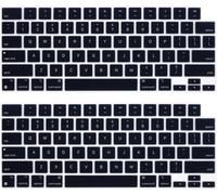 2 Pieces Slim Silicone Keyboard Protector, Premium Slim Keyboard Cover, Silicone Keyboard Protector, Protective Sleeve Universal Compatible with 14-16 inch Laptops
