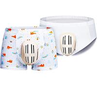 2 Pièces Slip et Boxer Respirants pour Enfants après Circoncision, Sous-vêtement Post Circoncision, Culotte de Protection, Pantalons de Convalescence Coton(XXL-XXLarge)