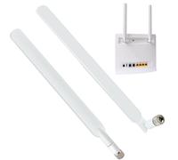 2 Pièces SMA 4G LTE Antenne SMA Mâle Cellulaire WiFi Antenna 10dBi Blanche Compatible avec Mobile Huawei Netgear ZTE 3G/4G LTE Routeur Hotspot Passerelle Cellulaire Industriel IoT Routeur