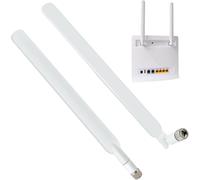 2 Pièces SMA 4G LTE Antenne SMA Mâle Cellulaire WiFi Antenna 10dBi Blanche Compatible avec Mobile Huawei Netgear ZTE 3G/4G LTE Routeur Hotspot Passerelle Cellulaire Industriel IoT Routeur