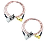2 Pièces SMA vers BNC Câble 50 CM/1.64ft RG316 SMA BNC Câble Adaptateur pour Applications RF/Antennes/Appareils LAN sans fil/Radios Wi-Fi, Antenne externe, etc. (pas pour la télévision)