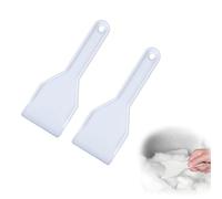 2 Pièces Snow blockage, Fridge declogging scrapers, Matériau Plastique Durable, N'endommage Pas le Décongélateur, Idéal pour Usage Domestique et Automobile, Blanc