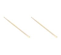 2 Pièces Sonde Auriculaire en Cuivre Stylo Détecteur D'oreille | Usage Diagnostic et Soin, Prise Confortable, Finition Brillante, pour Amis et Famille, Couleur Or