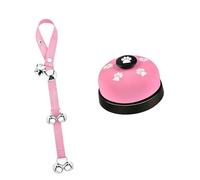 2 pièces sonnette de dressage interne longueur réglable cloches de porte pour chien corde avec boutons sonores pour chien chats communication cloches de dressage pour animaux de compagnie corde