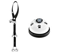 2 pièces sonnette de dressage interne longueur réglable cloches de porte pour chien corde avec boutons sonores pour chien chats communication cloches de dressage pour animaux de compagnie corde