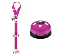 2 pièces sonnette de dressage interne longueur réglable cloches de porte pour chien corde avec boutons sonores pour chien chats communication cloches de dressage pour animaux de compagnie corde