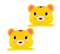 2 Pièces Sonnette de Vélo Garçon et Filles Motif Tigre, Guidon 7 à | Bouton 2 3v Inclus, Base Amovible à Bande Élastique, Usage Garçon, Son Lumineux