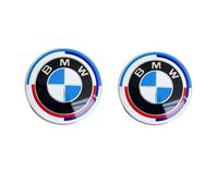 2 Pièces Sont Adaptées Pour Bmw Bmw Set Logo 50e Anniversaire Exclusif Modèle Joint Limité Avant Et Arrière Standard Enjoliveurs