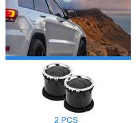2 Pièces Sortie D'Air Centrale Compatible Pour Ford Fusion 2006 - 2009, Abs Noir Durable Avec Tons Argentés