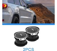 2 Pièces Sortie D'Air Centrale Compatible Pour Ford Mondeo 2007-2014, Abs Noir Durable Avec Tons Argentés