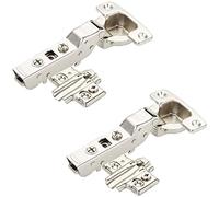 2 pièces SOTECH Charnières à boîtier MASTER T48 Butée centrale 110° galvanisées à plaque croisée amortie