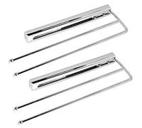 2 pièces SOTECH Porte-serviettes coulissant chromé à 2 bras Longueur du porte-serviettes coulissant 325 mm Barre porte-serviettes sortie 495 mm
