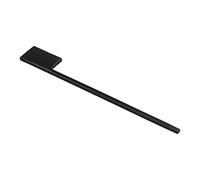 2 pièces SOTECH Porte-serviettes PARAT pour montage sur armoire Aluminium massif anodisé noir Longueur : 400 mm Hauteur : 50 mm Largeur : 10 mm Entraxe 64 mm