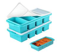 2 Pièces Souper Cubes Silicone Moule de Congélation, Moule a Glacon, Moule Congelation Portions, Congeler le Bouillon de Soupe ou La Sauce, Réalisez des Glaçons Parfaits et Préparez vos Repas en Toute