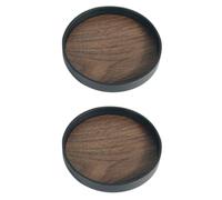 2 Pièces sous-Verre Rond 10cm en PP PVC, Résistant à Chaleur