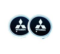 2 Pièces sous Verre Voiture, pour Mitsubishi Outlander EX PHEV Dessous de Verre de Voiture Antidérapants Intérieur Accessoires Lumière D'ambiance