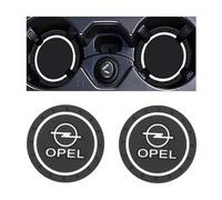 2 Pièces Sous Verres Voiture pour Opel Vaux-Hall Corsa F/Corsa-e 2019-2022 2023 2024 2025 - Dessous de Verre pour Porte Gobelet en Silicone Antidérapants - Tapis de Tasse Automobiles - Coaster