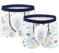 2 Pièces Sous-vêtement Post Circoncision Respirant pour Enfants Culotte de Protection Circoncision Boxer de Convalescence Garçon Pantalon de Rétablissement après Chirurgie(C,XXL-XXLarge)