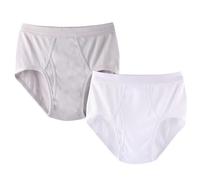 2 Pièces Sous-vêtements 100% Coton Slip For Personnes Âgées Culottes Ultra Douces Respirantes Taille Haute For Papa Et Personnes Âgées (Color : C, Size : XXL/XX-Large)