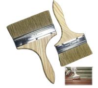 2 Pièces Spalter,Pinceau Vernis Bois,Pinceau Brosse,2 Largeurs 100 Mm/125 Mm,Pinceauplat,pour Les Clôtures,La Décoration Et La Peinture