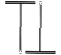 2 Pièces Spatule à Gâteaux en Acier Inoxydable pour Crêpes et Pâte | Bords Lisses, Poignée Ergonomique, Surface Plate, Usage Professionnel Cuisine Crêpière
