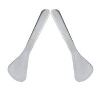 2 Pièces Spatule Cosmétique pour Soin des Yeux, Acier Inoxydable | Outil Compact et Portable, Massage Oculaire Féminin, Usage Voyage, Format Mini pour Crème