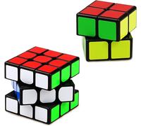 2 pièces Speed Cube Set,Cube Magique 3x3,Cube de Vitesse 2x2,Professionnel, Lisse, Haute tolérance aux pannes,Puzzle 3D adapté aux entraînements de compétition et aux Cadeaux d'anniversaire