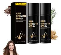 2 Pièces Spray de Sérum de Croissance des Cheveux Sérum de Croissance Capillaire Hair Thickening Spray Spray Sérum de Croissance des Cheveux pour Femmes et Hommes Favorise la Pousse des Cheveux, 50ml