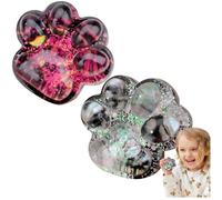 2 Pièces Squishy Patte De Chat, Jouet À Presser en Forme De Patte De Chat, Squishy Anti Stress Patte De Chat, Jouets Sensoriels Patte De Chat Doux Et Mignon pour Enfant Et Adultes Soulager Stress