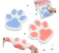 2 Pièces Squishy Patte de Chat, yoyo Squishy, Patte de Chat Squishy, fufu Squishy, Scouchi, Squishy Geant, Squishy Chat, Taba Squishy, Squishy Anti Stress, Patte de Chat, Squishy Collant