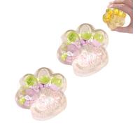 2 Pièces Squishy Patte Géante, Jouet Patte De Chat Anti Stress Patte Squishy - Jouets De Pincement D'ornement De Bureau Scouchi, Jouets FuFu Patte de Chat Cadeau Mignon Anniversaire Fête ou Noël Jouet
