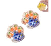 2 Pièces Squishy Patte Géante, Jouet Patte De Chat Anti Stress Patte Squishy - Jouets De Pincement D'ornement De Bureau Scouchi, Jouets FuFu Patte de Chat Cadeau Mignon Anniversaire Fête ou Noël Jouet