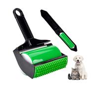 2 Pièces Stick it Roller, Rouleau Anti-Peluches réutilisable et Lavable, Animaux de Compagnie Stick it Lint Roller, Poils d'animaux