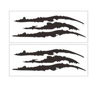 2 Pièces Sticker Griffe de Monstre, Autocollant de Voiture Décoration d'autocollants de Phare à Sourcils Stickers Moto Autocollants en Vinyle Autocollants Esthétiques Noir