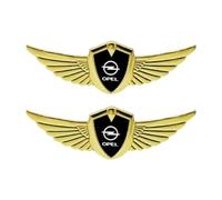 2 Pièces Stickers Voiture pour Opel Crossland X Crossland, Adhésifs Imperméables et Amovibles Idée Cadeau pour Automobilistes,Gold-2pcs