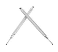 2 Pièces Stylo à Points D'acupuncture sans Ressort Argenté Cuivre | Repérage des Points D’oreille, Application de Pression, Léger, Usage Bras, Accessoire Massage
